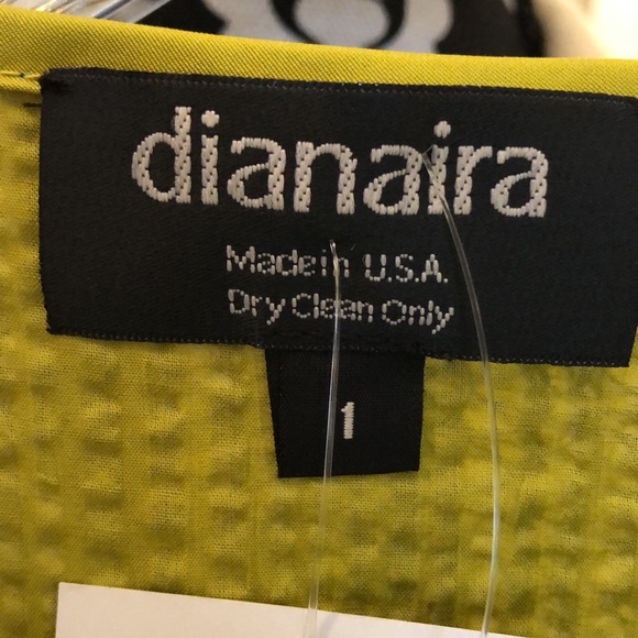 🍏 dianaira Silk & Cotton Net abstract print lightweight buttoned jacket - Picture 3 of 10